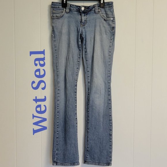 ❣️HP❣️ Wet Seal Vintage Light Blue Jeans Sz: 7 Jr. - Picture 1 of 5